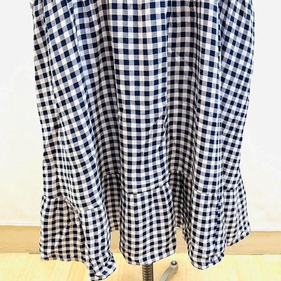 NWT CROFT & BARROW Women Short Sleeve Pullover Plaid Empire Waist Dress Size 3X - Picture 9 of 14